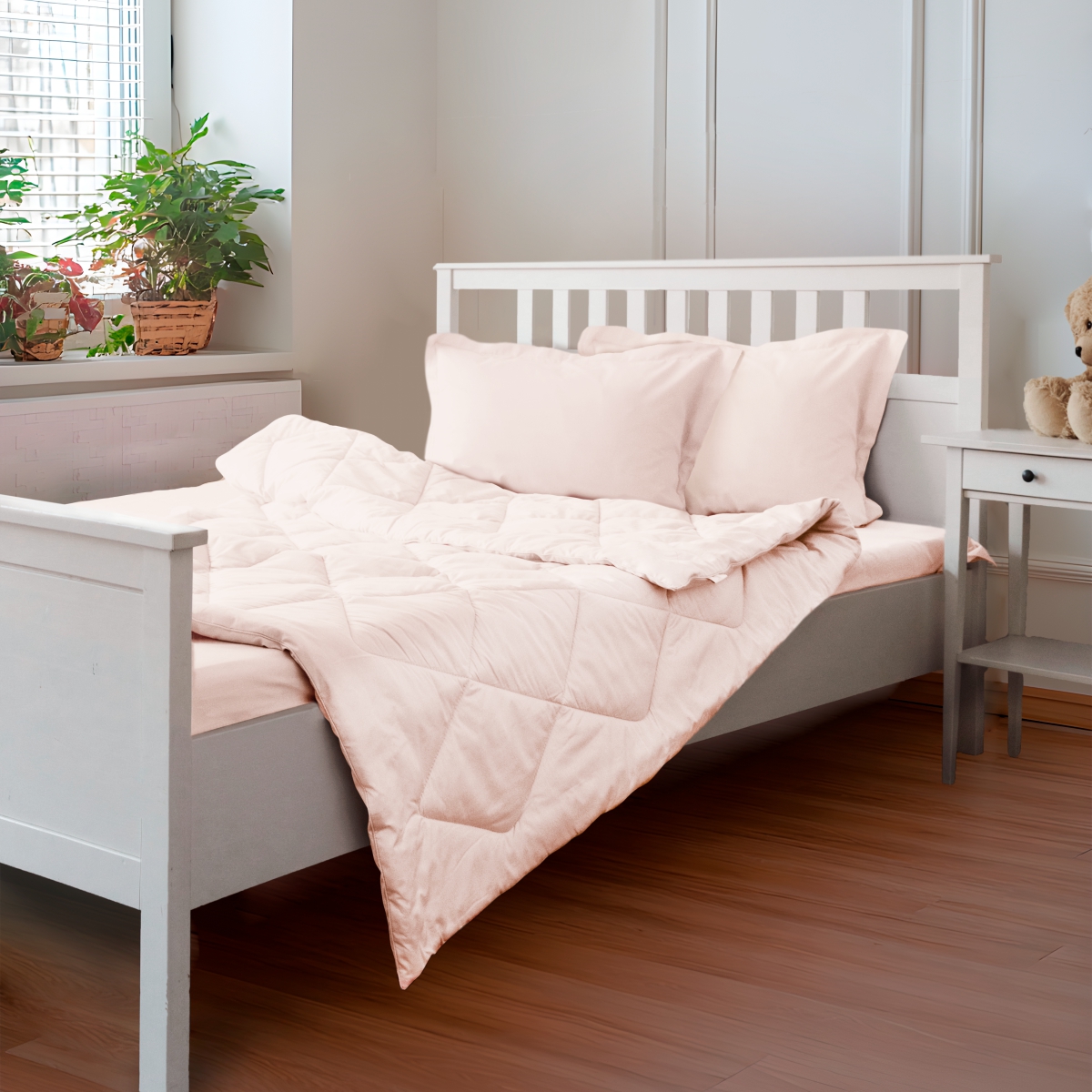 Постельное бельё Cатин | ПОСТЕЛЬНОЕ БЕЛЬЁ САТИН С ОДЕЯЛОМ 2 НАВОЛОЧКИ КАПУЧИНО