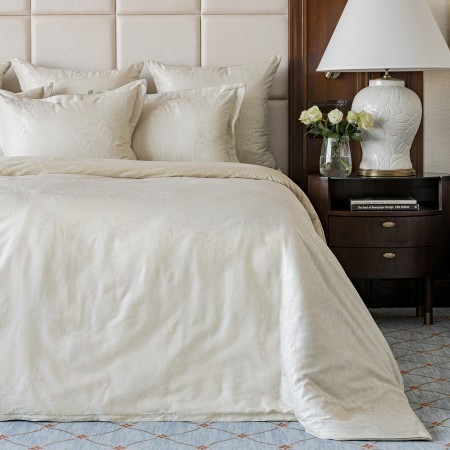 ПОСТЕЛЬНОЕ БЕЛЬЁ САТИН ЖАККАРД АДРИАНА БЕЖЕВЫЙ/ADRIANA biege