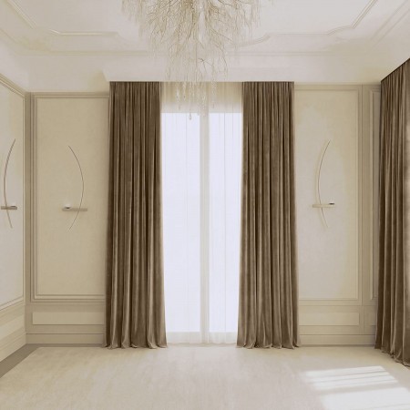 ШТОРЫ КОЛЛЕКЦИЯ БАРХАТ БЕЖЕВЫЙ