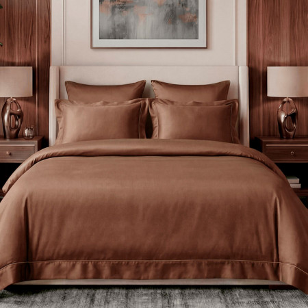 ПОСТЕЛЬНОЕ БЕЛЬЁ МАКО-САТИН "КЛАССИКА" ШАФРАН